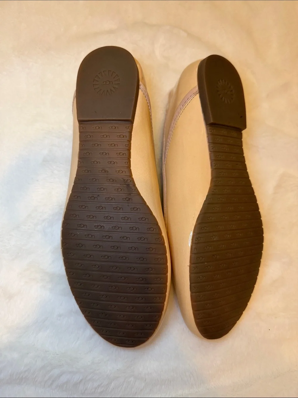 UGG Women's Nude Tan Ballet Flats